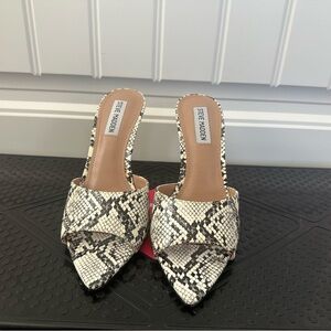 Steve Madden “Fiesty” Snake Skin Sandals
